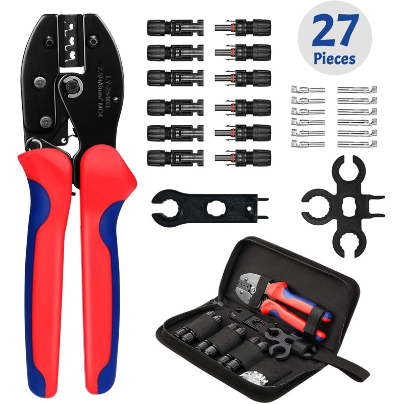 Solar Cable Mc4 Connector - Solar Crimping Pliers Tools Kit For