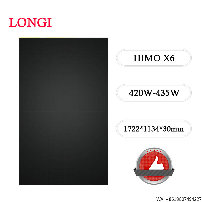 Longi Panel Lr5 - Longi Hi-MO X6 Artist LR5-54HTDB 420-435M