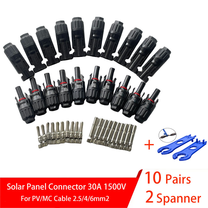5/10 Pairs Solar Connectors PV - Solar Cable Mc4 Connector 评论和价格