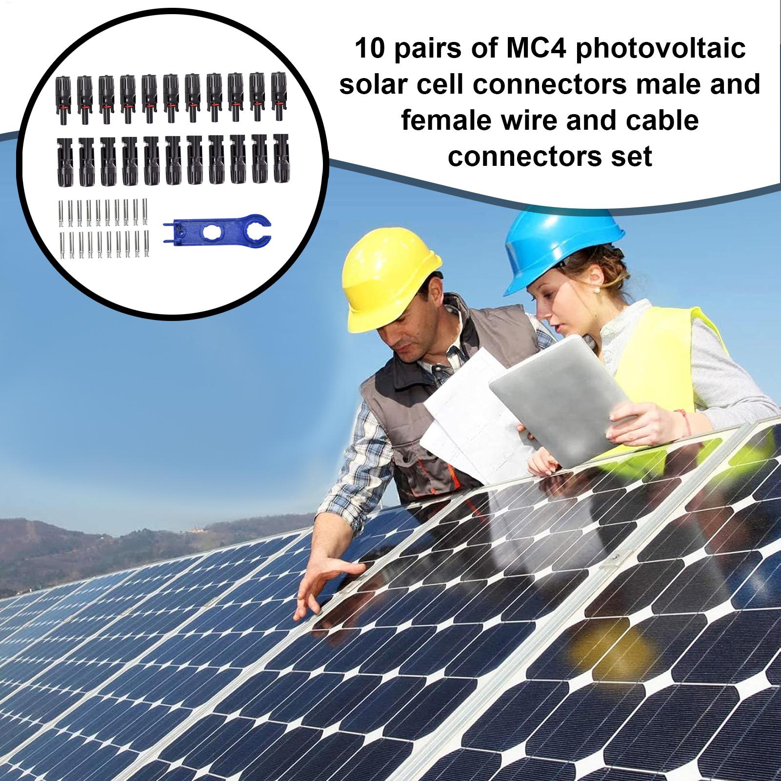 10Pair MC4 Photovoltaic Solar  - Solar Cable Mc4 Connector 评论和价格