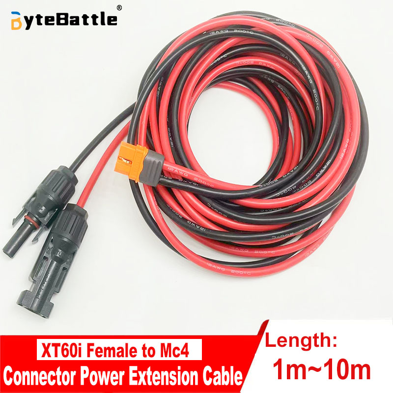 Solar to XT60i-F cable 12AWG s - Solar Cable Mc4 Connector 评论和价格